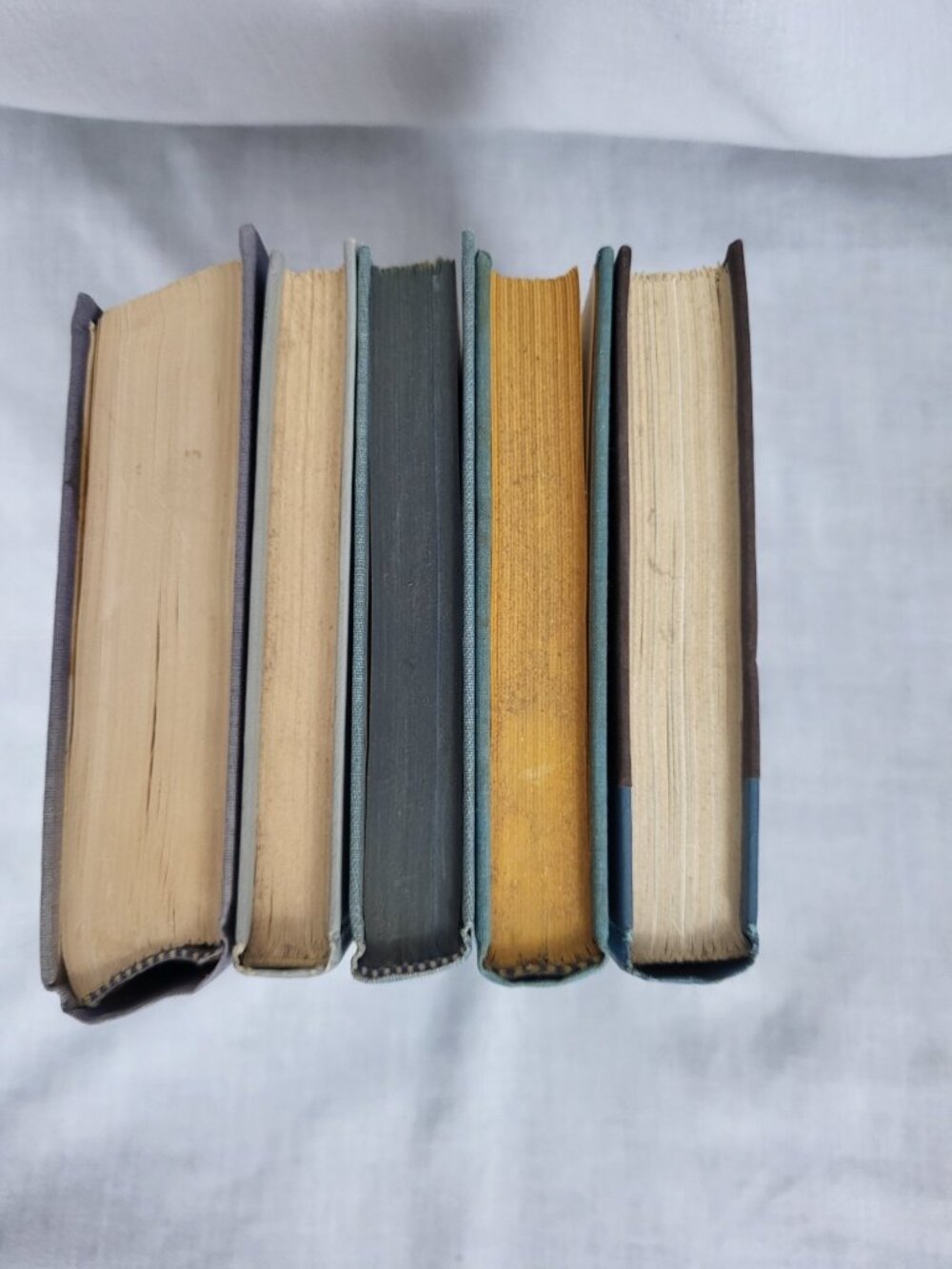 (5) Vintage Blue Books Beach Cottage Decor Classic Country Shabby Chic - Picture 2 of 11